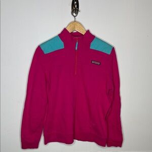 Vineyard Vines Pink and Teal Shep Shirt. Large.